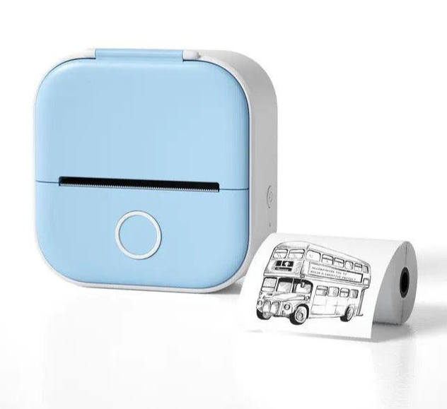 Mini Impressora Bluetooth - PrintPic Prático® + 1 Rolo de Brinde 🎀