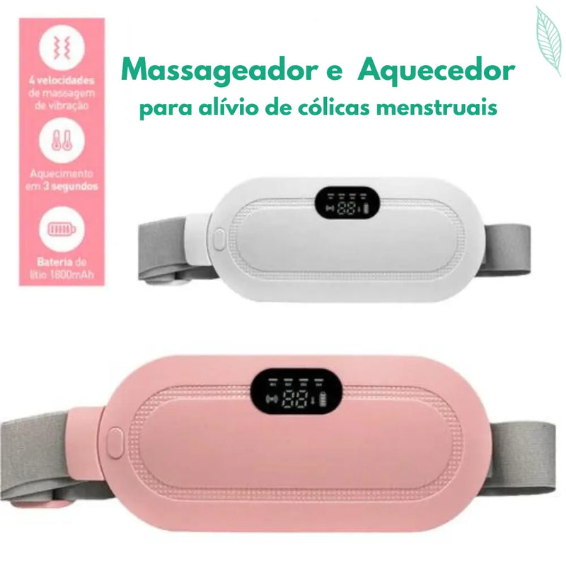 Cinto Massageador para Alívio de Cólicas Menstruais