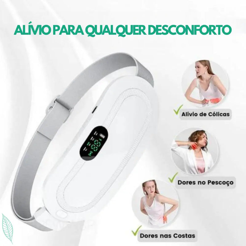 Cinto Massageador para Alívio de Cólicas Menstruais