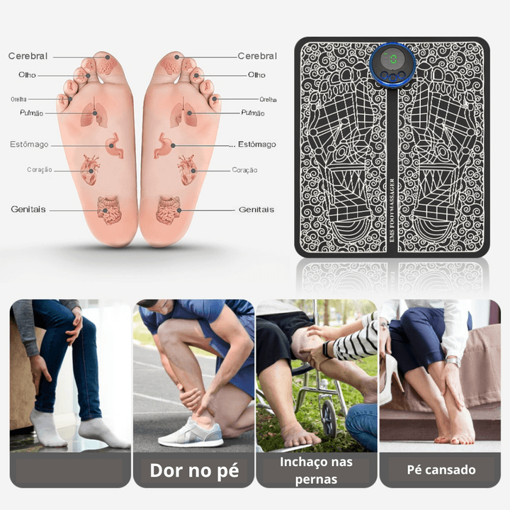 Massageador/Estimulador Elétrico para os Pés